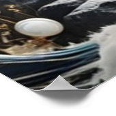 Poster Le Pêcheur Sous La Mer Lune (Coin)