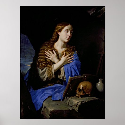 Poster Le pénitent Magdalene, 1657 (Devant)