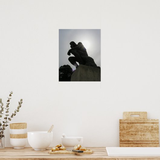 Poster Le penseur (Cuisine)