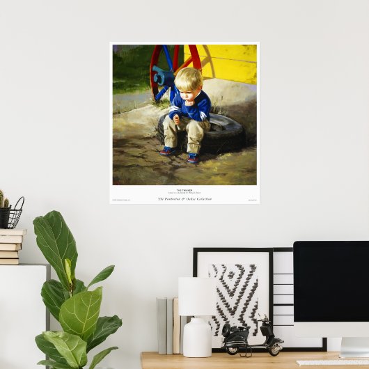 Poster Le penseur (Bureau à domicile)