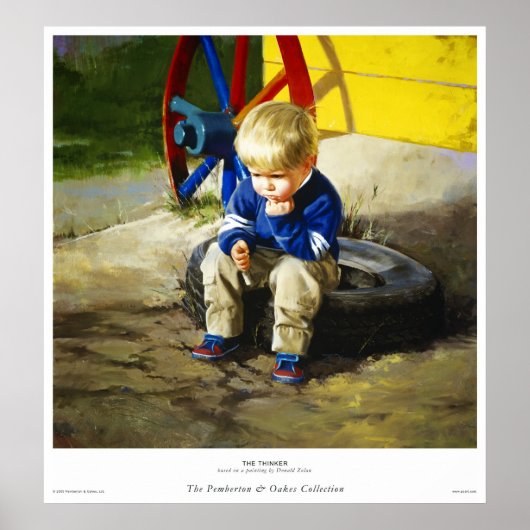 Poster Le penseur (Devant)