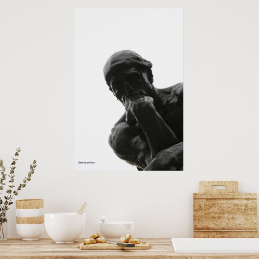 Poster Le penseur (Cuisine)