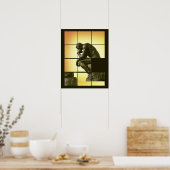 Poster Le penseur, jeu de puzzle à image coulissante, Le  (Cuisine)