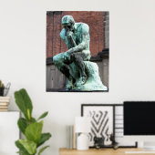 Poster Le penseur par Auguste Rodin (Bureau à domicile)