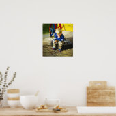 Poster Le penseur (sans bordure) (Cuisine)