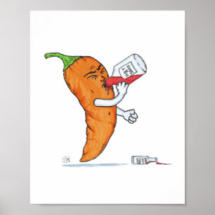 Poster Le Pepperz, la sauce chaude préférée