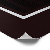 Poster Le Père Noël avec un cadeau Noël design (Coin)