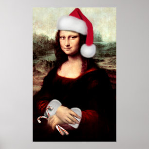Poster Le Père Noël de Mona Lisa