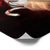 Poster Le Père Noël de Mona Lisa (Coin)