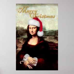 Poster Le Père Noël de Mona Lisa