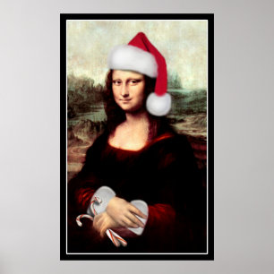 Poster Le Père Noël de Mona Lisa