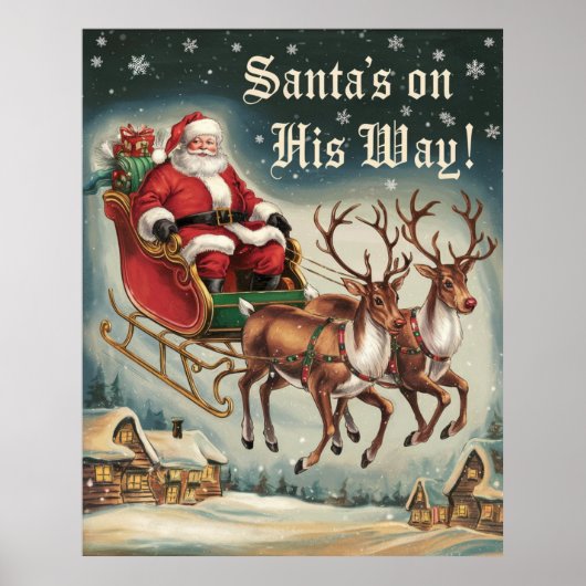 Poster Le Père Noël est en route ! (Devant)