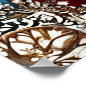 Poster Le Père Noël et la Neige dans un pays d'hiver (Coin)