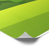 Poster Le Père Noël fait du golf pendant les fêtes de Noë (Coin)