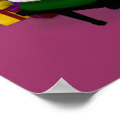 Poster Le Père Noël Joue Un Piano Rose (Coin)