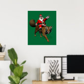 Poster Le Père Noël Monte Un Tigre (Bureau à domicile)