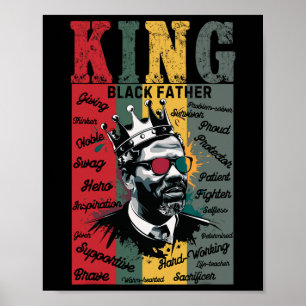 Poster Le père noir King Black vit un problème Histor noi