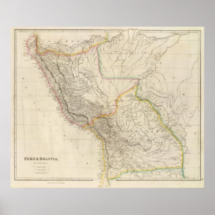 Poster Le Pérou et la Bolivie