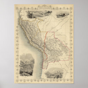 Poster Le Pérou et la Bolivie