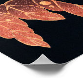 Poster Le perroquet rouge sur la branche de l'arbre par I (Coin)