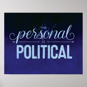 Poster Le personnel est politique - la copie 11x14