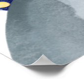 Poster Le petit astronaute premier pas Lune Drapeau Espac (Coin)