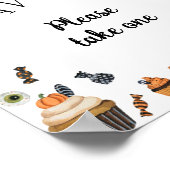 Poster Le petit Baby shower d'Halloween de Boo Faveurs (Coin)