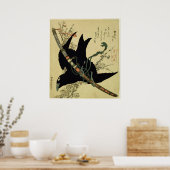 Poster Le Petit Corbeau avec l'épée du clan Minamoto (Cuisine)