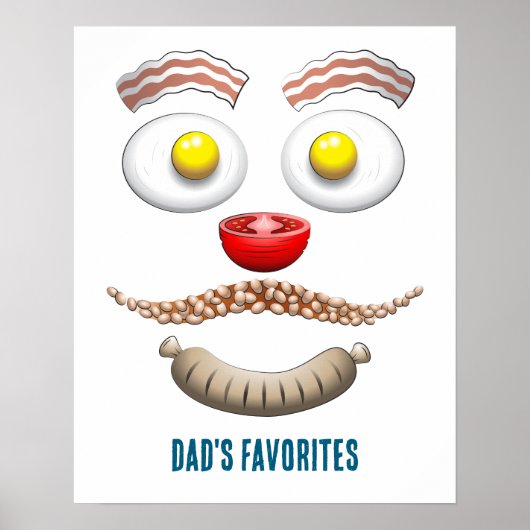 POSTER LE PETIT-DÉJEUNER PRÉFÉRÉ DE PAPA (Devant)
