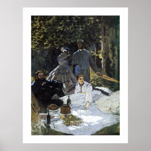 Poster Le Petit Dejeuner Sur L'Herbe (Devant)