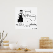 Poster Le petit hollandais arrête une fuite dans les toil (Cuisine)