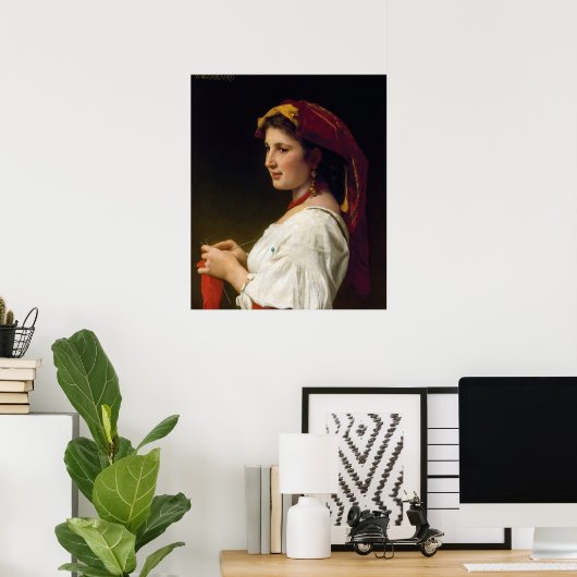 Poster Le petit marchand par William-Adolphe Bouguereau (Bureau à domicile)