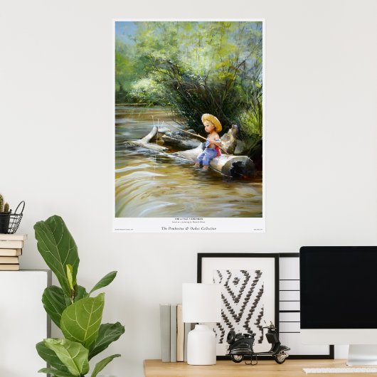 Poster Le Petit Pêcheur (Bureau à domicile)