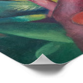 Poster Le petit singe (1912) par Franz Marc (Coin)