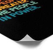 Poster Le peuple du pouvoir est plus grand que le peuple  (Coin)
