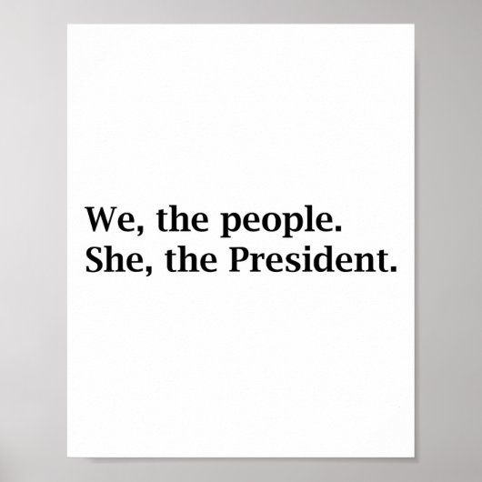 Poster Le Peuple Soutient Kamala Harris Pour Le Président (Devant)