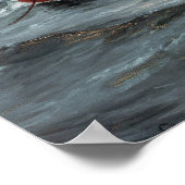 Poster Le phare à Skagen Reef Painting (Coin)