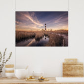 Poster Le Phare De Bodie Island Au Coucher Du Soleil (Cuisine)