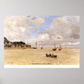 Poster Le phare de Claude Monet (Devant)