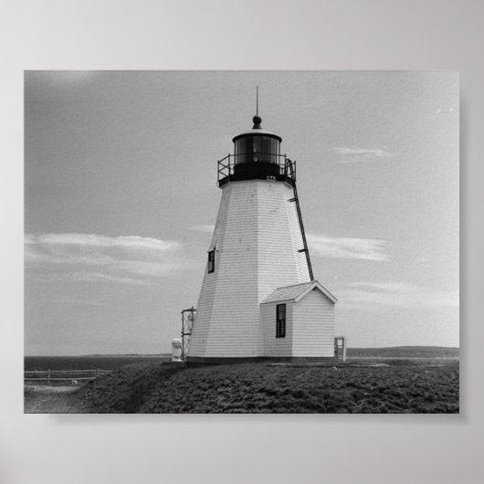 Poster le phare de gurnet saquish duxbury ma. (Devant)