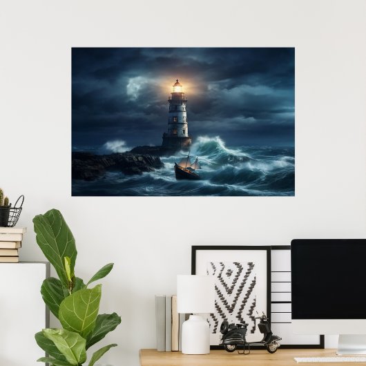 Poster Le phare de l'espoir (Bureau à domicile)