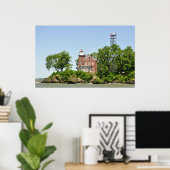 Poster Le phare de Put in Bay (Bureau à domicile)