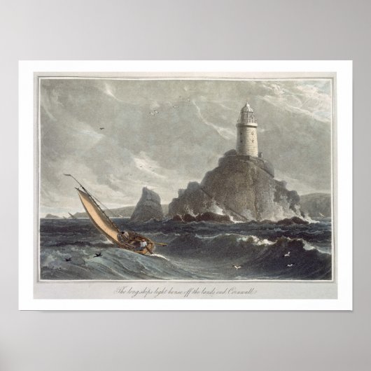 Poster Le phare des palangriers de Lands End, Cornwall, f (Devant)