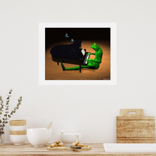 Poster Le Piano Player (Cuisine)