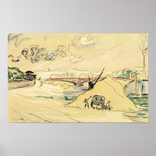 Poster Le Pile du Sable, Bercy, 1905 (Devant)