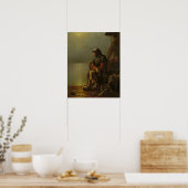 Poster Le pilote garde la surveillance, 1851 (Cuisine)