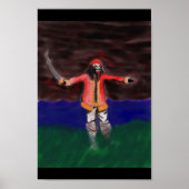 Poster Le pirate rouge (Devant)