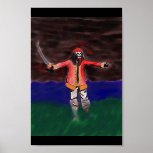 Poster Le pirate rouge (Devant)