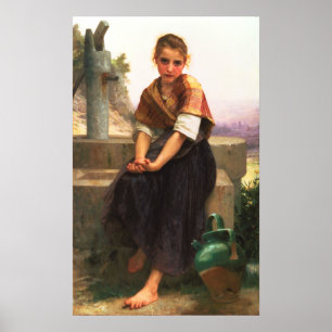 Poster Le Pitcher brisé par William-Adolphe Bouguereau