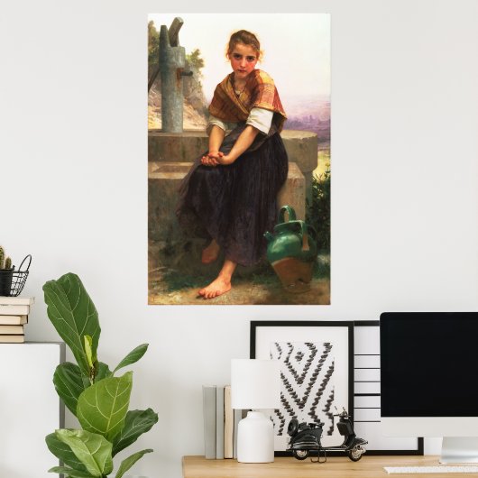 Poster Le Pitcher brisé par William-Adolphe Bouguereau (Bureau à domicile)